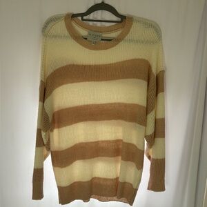 Light pink and cream lightweight sweater